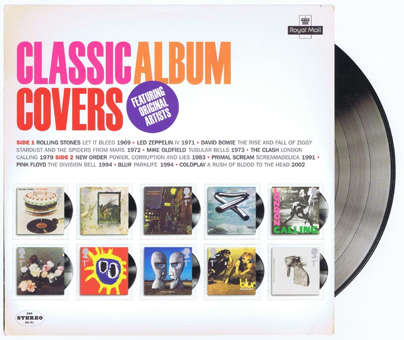 2010 GB - MS3019 - Classic Album Covers Souvenir Sheet MNH